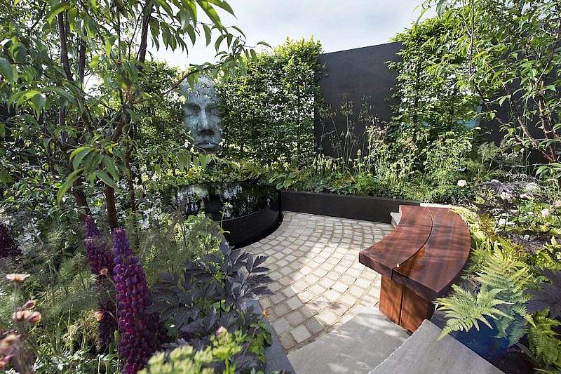 RHS Chatsworth show garden. Small garden design