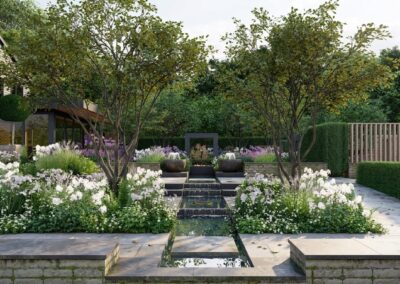 Bedfordshire barn conversion garden