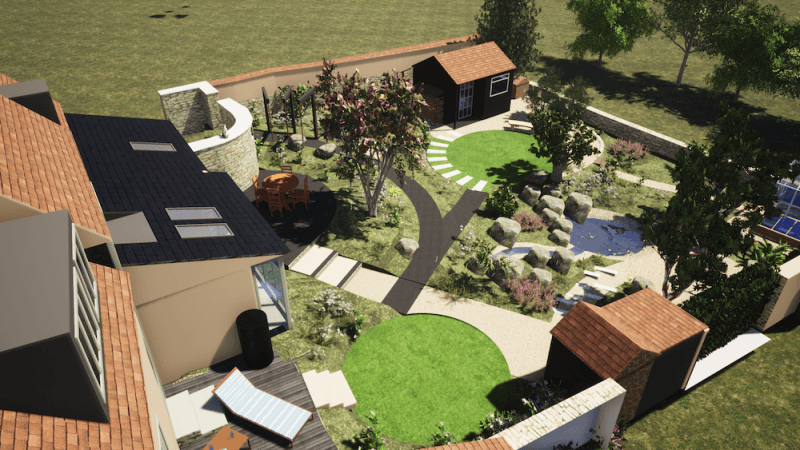 garden design 3d visualisation