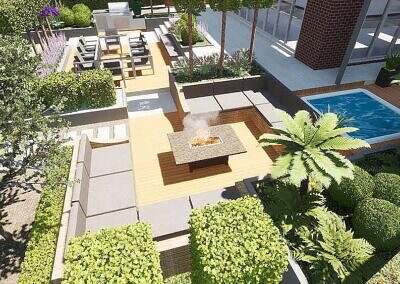 Sculptor’s contemporary garden design